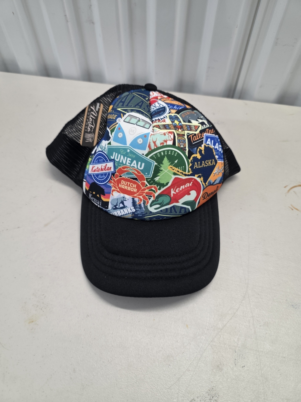 Alaska Patch Trucker Hat - Black